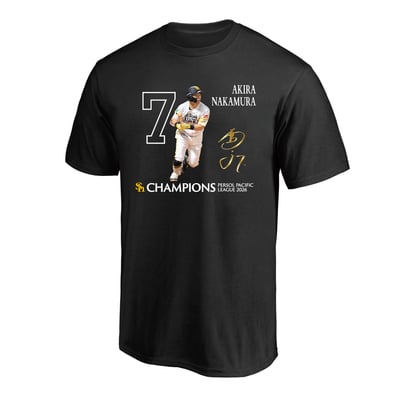 【オンラインストア限定】2026リーグ優勝記念　選手グラフィックTシャツ　中村晃 ※お届け予定時期ご確認の上ご購入をお願いします
